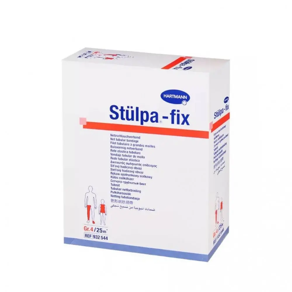 Hartmann Stülpa-fix Elastisch netverband Maat 4 (benen en voeten) 25m - 1 stuk
