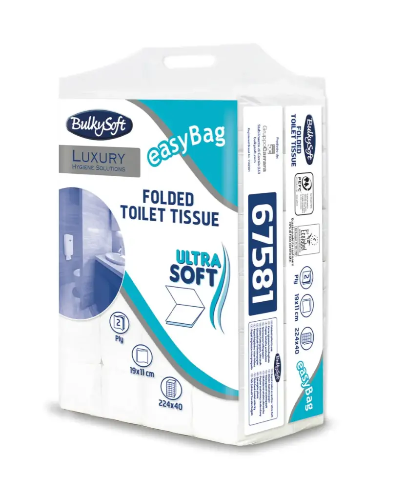 Toiletpapier Wit 2L Cellulose 19cm x 11cm 224 vellen - 40st