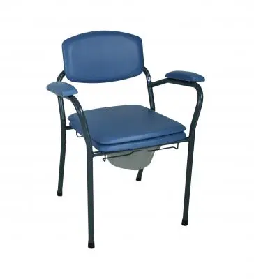 Chaise percée avec seau et couvercle - Candy 155 - bleu