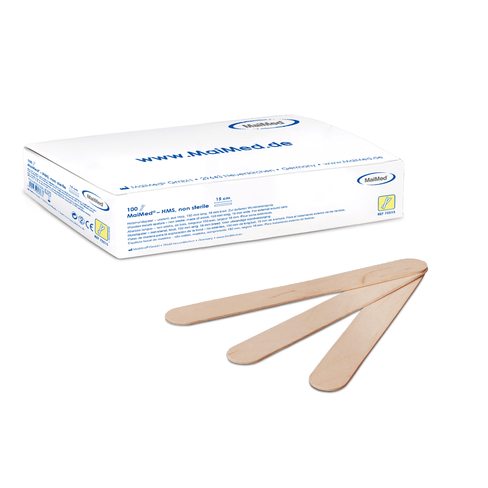 MaiMed Tongspatels Niet-steriel 15cm - 100 stuks