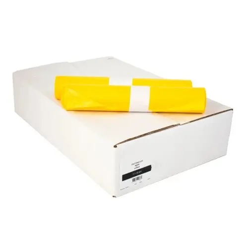 Sacs poubelle HDPE Jaune 70 cm x 110 cm - 500 pièces
