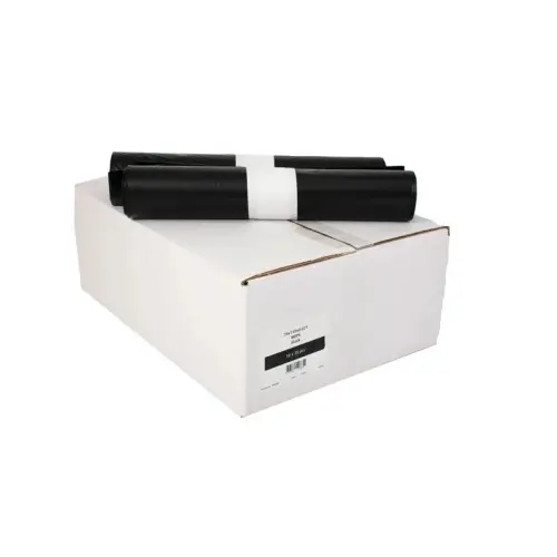 Vuilniszakken LDPE Zwart 70x110cm 60µm- Omdoos (10 rollen x 20 stuks)