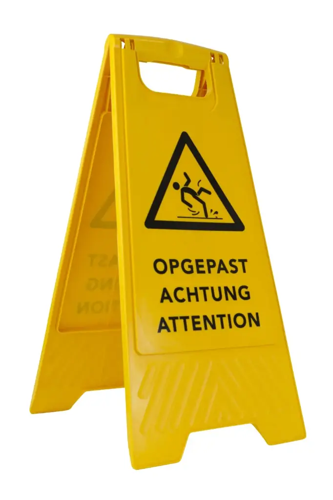 Waarschuwingsbord OPGEPAST ATTENTION - 1st