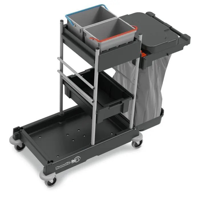 Chariot de travail ReFlo SERVO-Matic SM1705 avec 2 seaux de 10 litres