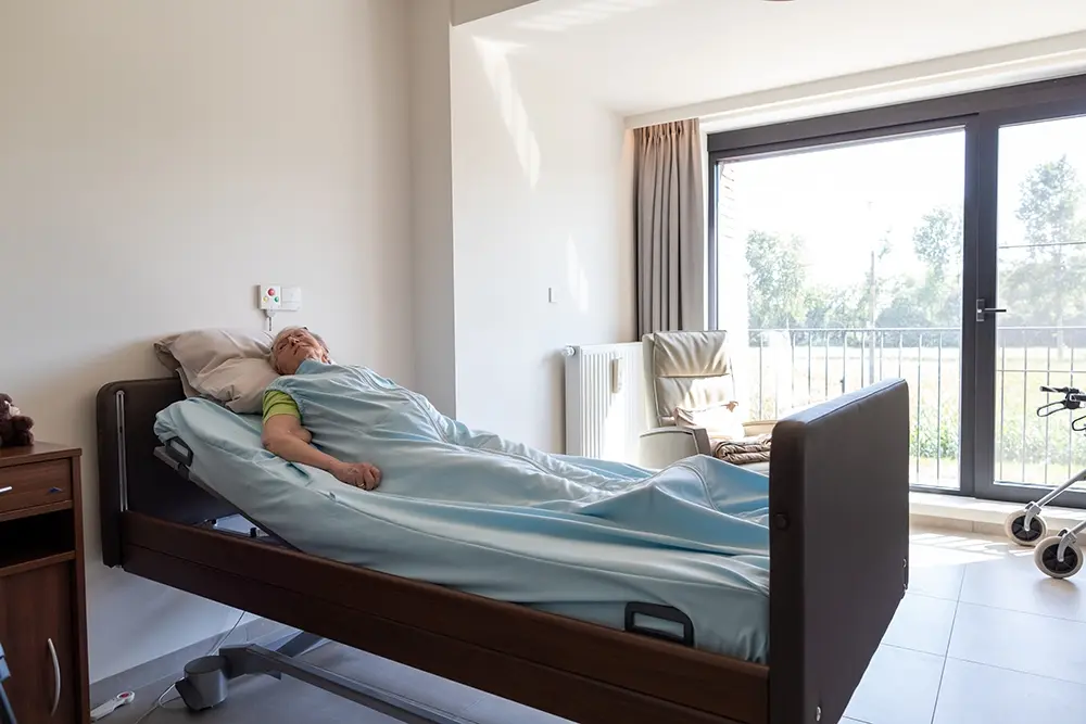 1-delig Verpleegdeken FR/TR z. mouwen met sonderits