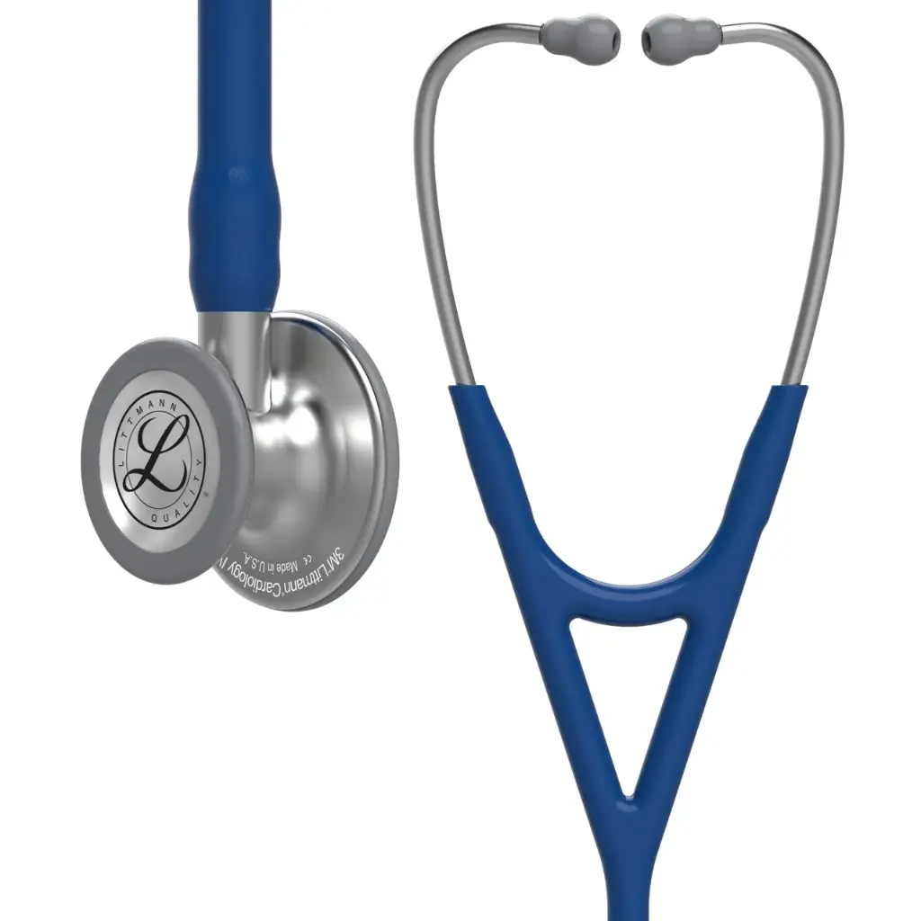 Littmann Cardiology IV Stethoscoop - RVS Zilver/Marine Blauw