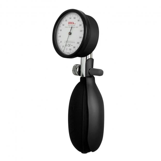 ERKA Kobold manometer met pompbal – zwart – zonder manchet