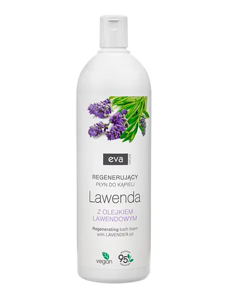 Eva Natura Mousse de bain à l'huile de lavande 750 ml - 12 pièces