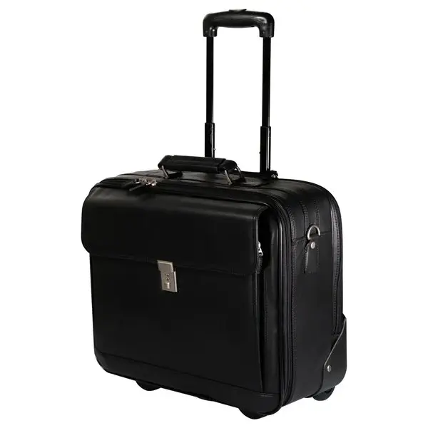 Medische Tas Mobilo Trolley Nappaleer Zwart