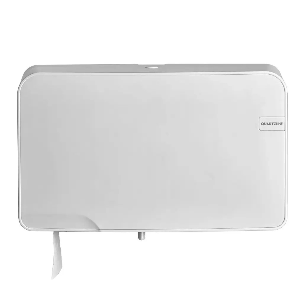 QuartzLine Mini Duo Jumbo Toiletroldispenser – White Quartz