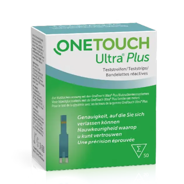 Bandelettes réactives OneTouch Ultra Plus - 50 pièces