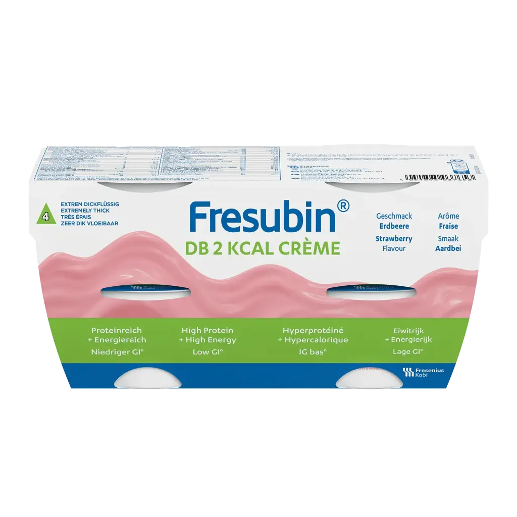 Fresubin DB 2 KCAL Crème 125g Aardbei - 4st
