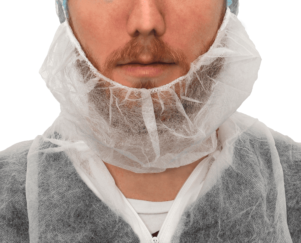 Baardnetje PP Wit - 10 x 100st