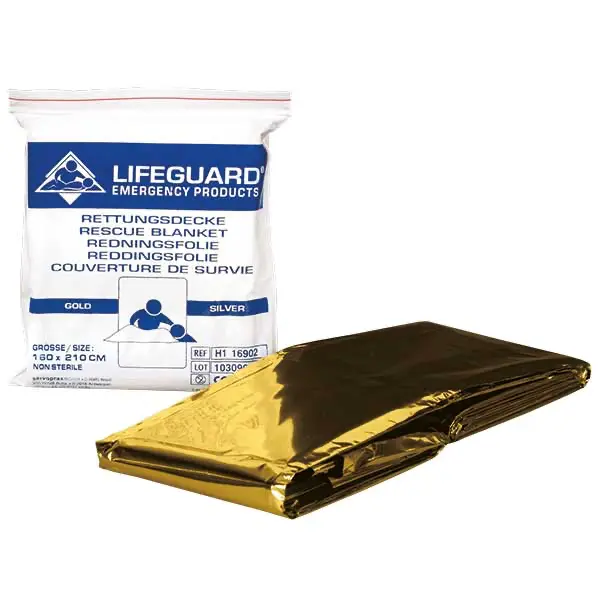 Lifeguard Reddingsdeken Goud/Zilver 160 x 210 cm - 1 stuk