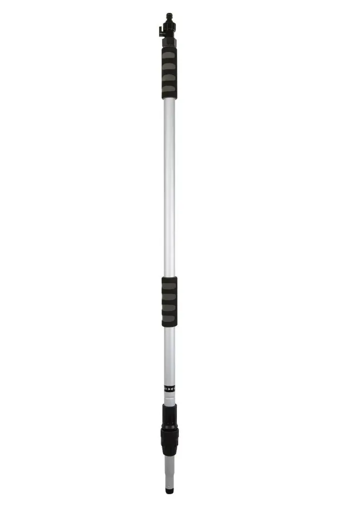 Aluminium telescoopsteel met waterdoorvoer - 2 meter
