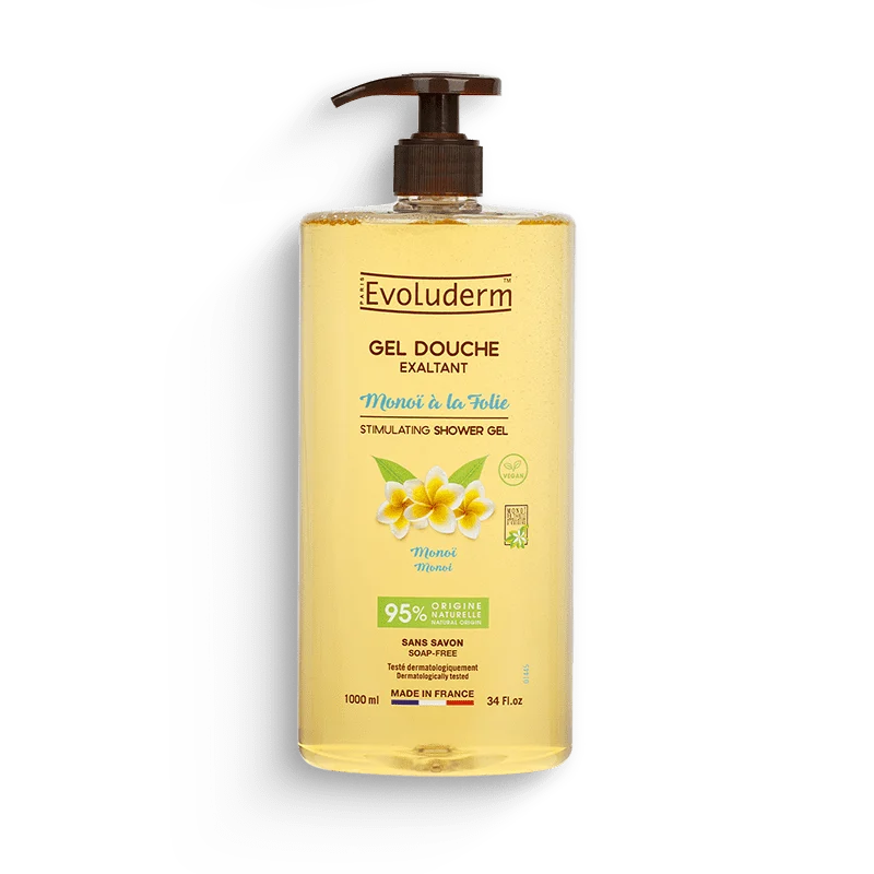 Evoluderm Douche Gel Monoï à la Folie 1000ml - 6st