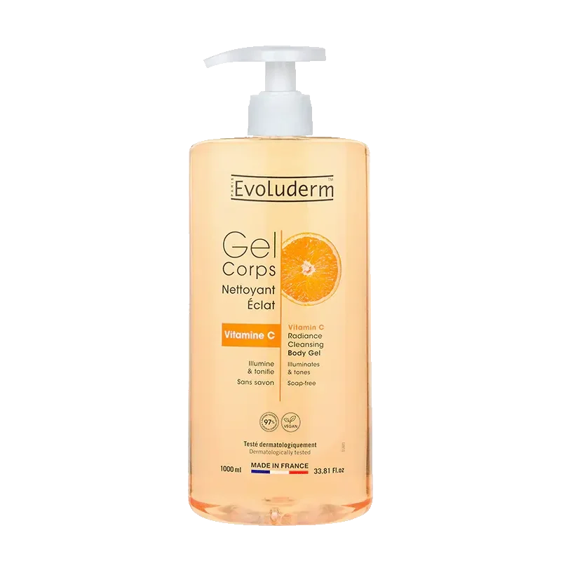 Evoluderm Douche Gel Vitamine C 1000ml - 6st
