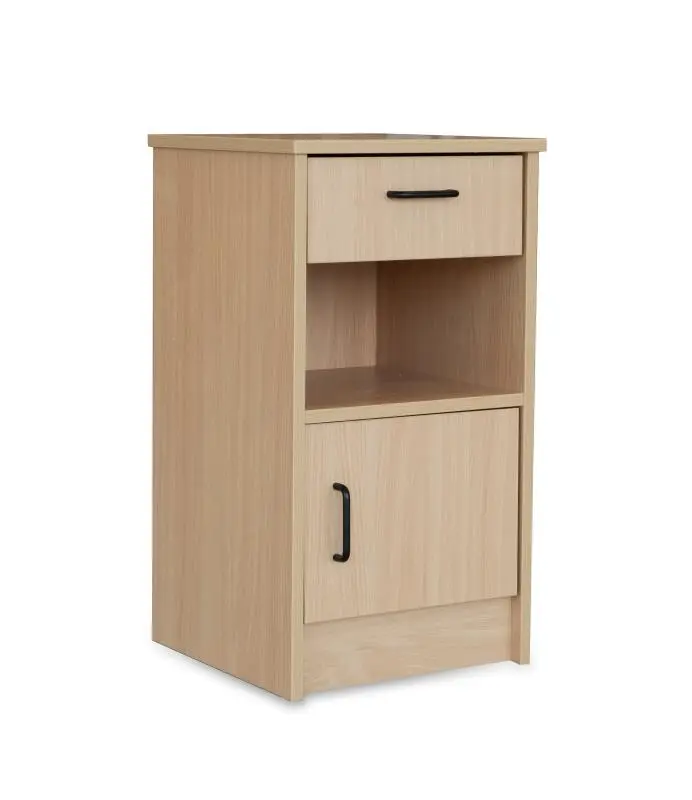 Nachtkastje Beuk met wieltjes-1st - 41x41x76cm