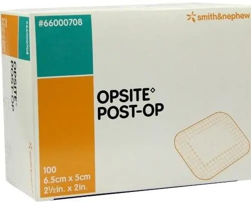 Opsite Post-Op Waterdicht postoperatief wondverband 6,5x5cm - 100 stuks