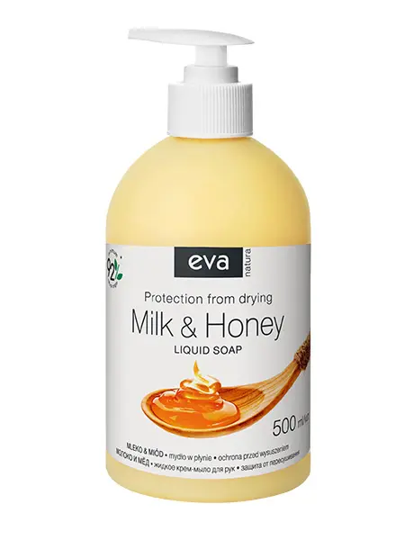 Eva Natura Vloeibare Handzeep Melk & Honing 500ml - 12st