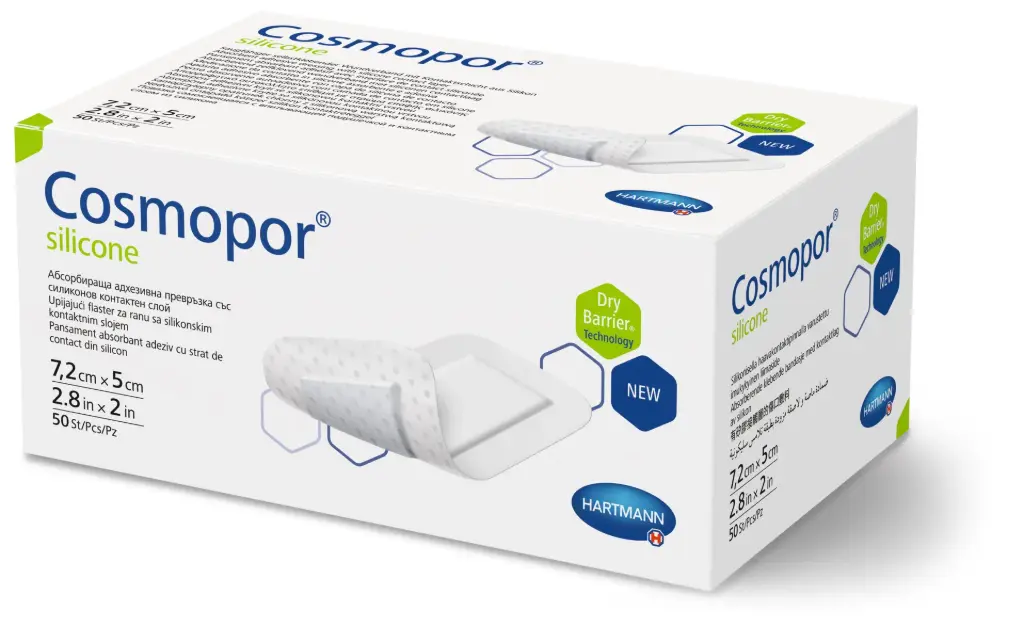 Hartmann Cosmopor Silicone Steriele eilandpleister 7,2x5cm - 50 stuks