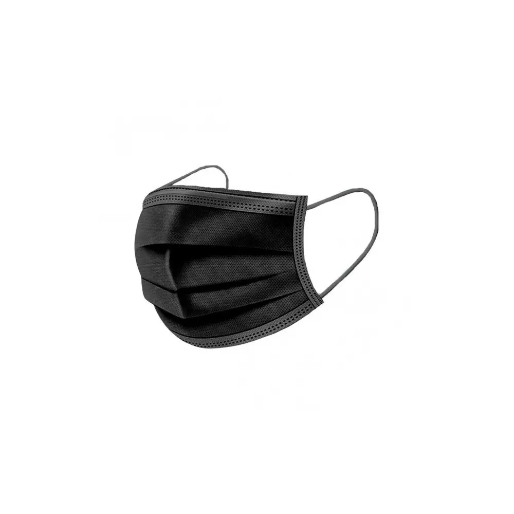Chirurgisch Mondmasker Type IIR – 3-laags – Zwart – 50 stuks