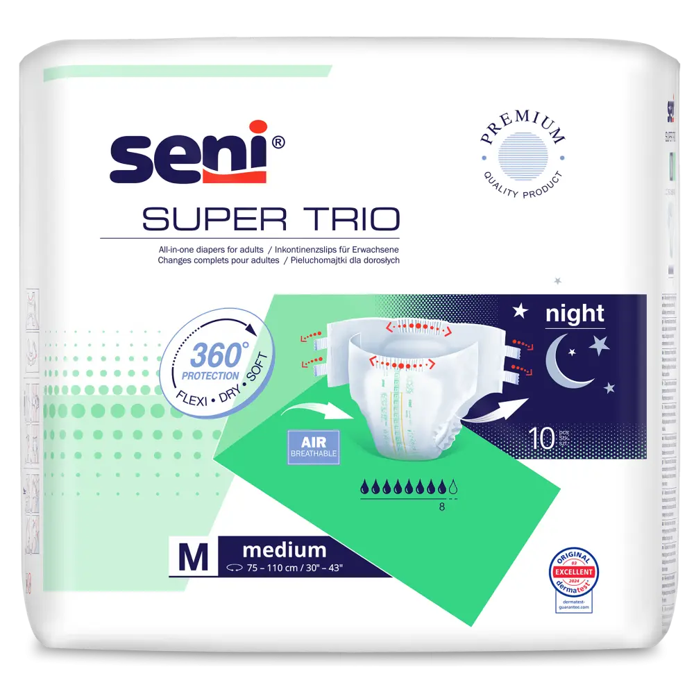 Seni Super Trio Large - Omdoos (6 x 10 stuks)