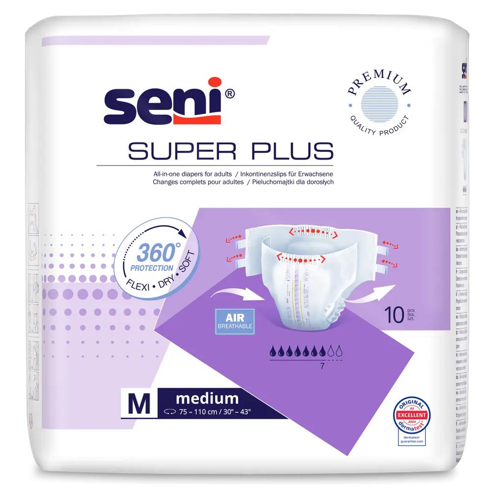Seni Super Plus Medium - Omdoos (3 x 30 stuks)