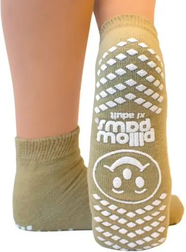 [4980] Chaussettes antidérapantes Pillow Pals XL (38-42) Beige - 48 paires