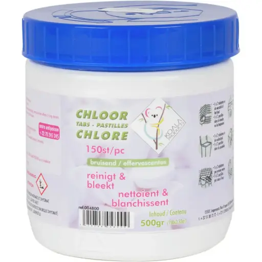 [904] Chloor(javel)tabletten ±3,4gr - Omdoos (6 x 150 tabletten)
