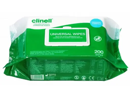 [655] Clinell Universele ontsmettingsdoekjes 200 stuks