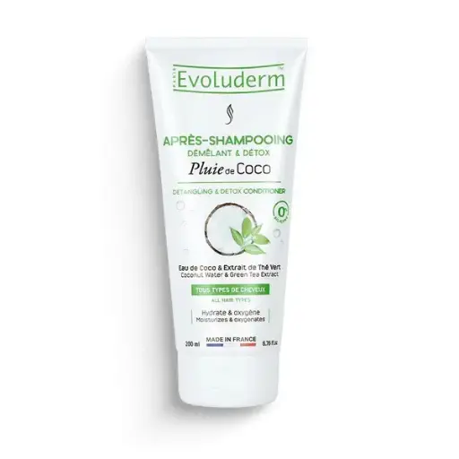 [4340] Evoluderm Après-shampooing Pluie de Coco 200 ml - 1pc
