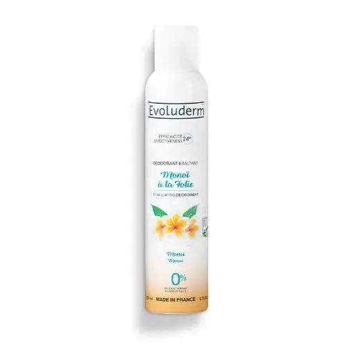 [4486] Evoluderm Déodorant Monoï à la Folie 200 ml - 24 pièces