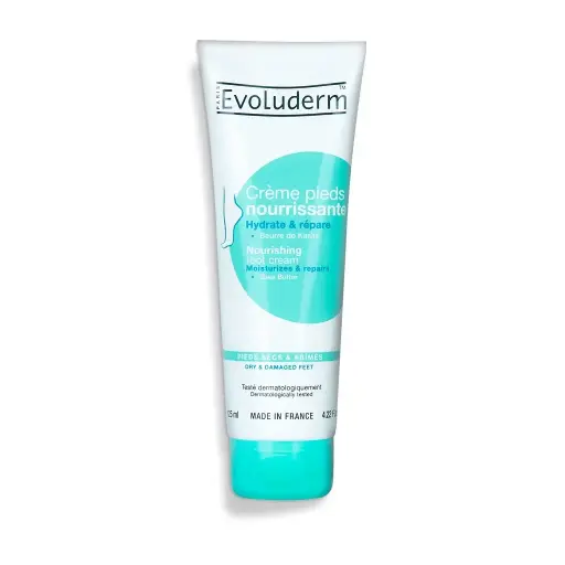 [4347] Evoluderm Crème pour les pieds Nourrissante 125 ml - 1pc