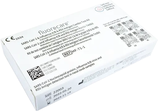 [6331] Fluorecare Combi Sneltest Covid / RSV / Griep - 10 stuks