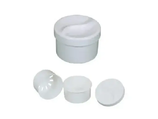 [693] Pot à dents avec compartiment et couvercle - 1 pièce