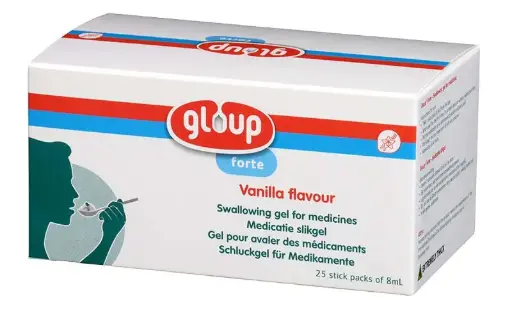 [5822] Gloup FORTE Gel à avaler Vanille unidose 8 ml - 4 x 25 pièces