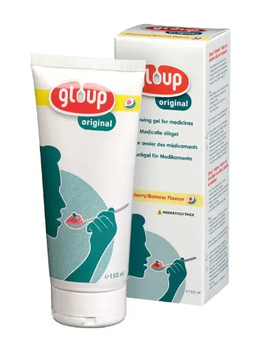 [4088] Gloup ORIGINAL Gel à avaler Fraise/banane tube 150 ml - 15 pièces
