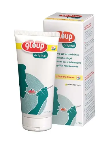 [4087] Gloup ORIGINAL Gel à avaler Fraise/banane tube 75 ml - 24 pièces