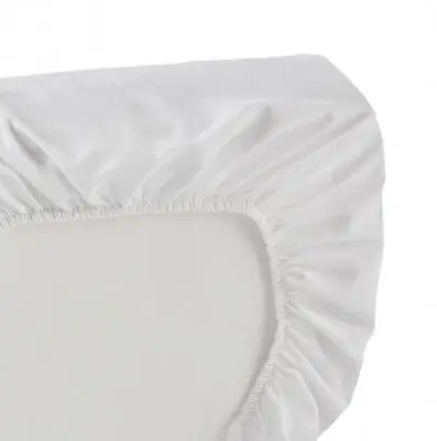 [701] Hoeslaken 100% Katoen Wit 90cm x 200cm 140g/m²