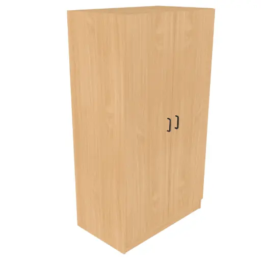 [6543] Kleerkast panelen, 2 deuren, 98 x 60 x 178 cm - kleur beuk