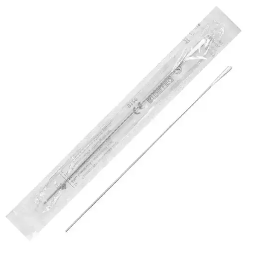 [6425] Sonde à bouton métallique avec embout en coton, emballée de manière stérile - 100 pièces