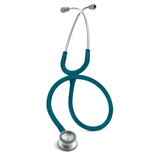 [2119] Littmann Classic II Pediatric - Acier inoxydable argenté/bleu caraïbe
