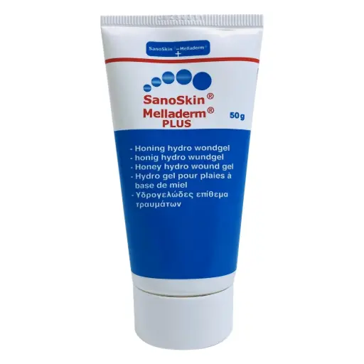 [1867] Sanoskin Melladerm Plus Honing Wondgel 50g - 1 stuk