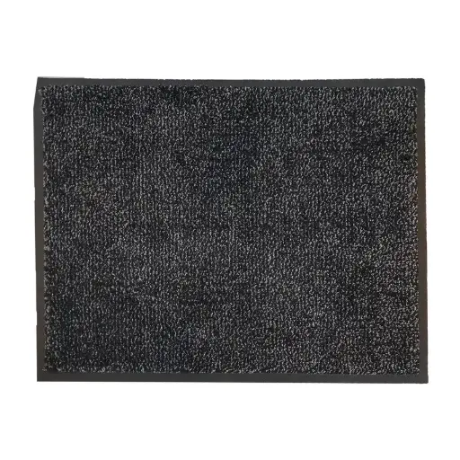 [6430] Tapis anti-salissures Microluxx avec bordure - 85 cm x 115 cm Anthracite