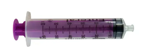 [4040] Nutrifit/ENFit Seringue entérale avec capuchon 60 ml - 60 pièces