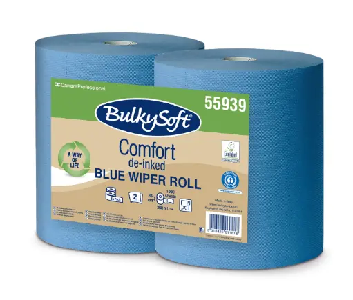 [700] BulkySoft Poetsrollen Maxi Blauw 2-laags 36cm x 360m – 2 rollen