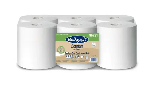 [3971] BulkySoft Poetsrollen Wit 2-laags 19cm x 150m – 6 rollen
