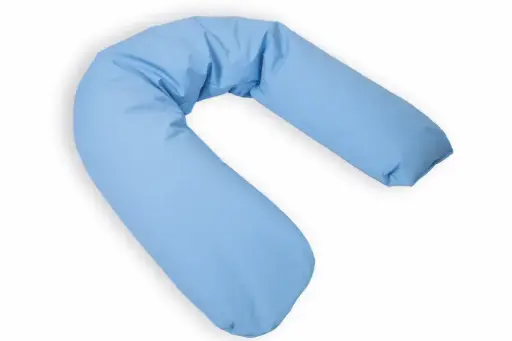 [040102] Relax Pro Coussin Boomerang Standard PU Bleu - Flocons de viscose