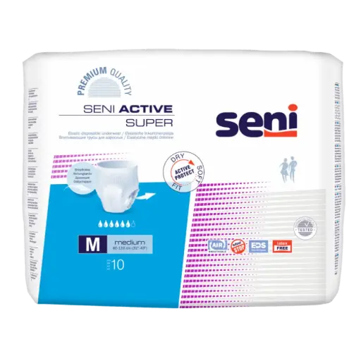[6074] Seni Active Super Medium - Omdoos (8 x 10 stuks)